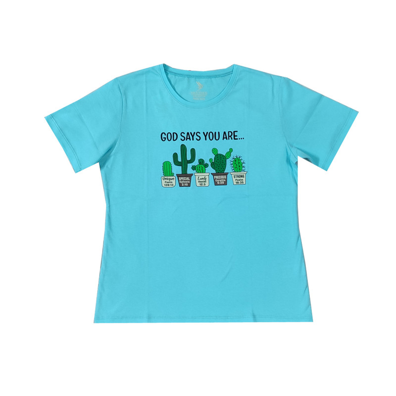 تی شرت آستین کوتاه زنانه مدل پنج کاکتوس کد 03