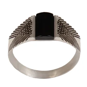 انگشتر نقره زنانه بازرگانی میلادی مدل سنگ عقیق اصل کد AW_063