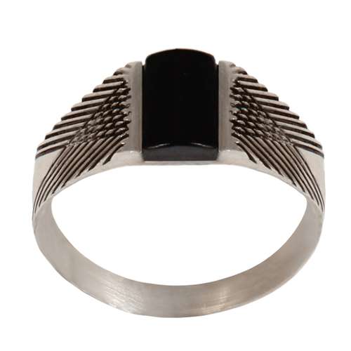 انگشتر نقره زنانه بازرگانی میلادی مدل سنگ عقیق اصل کد AW_063