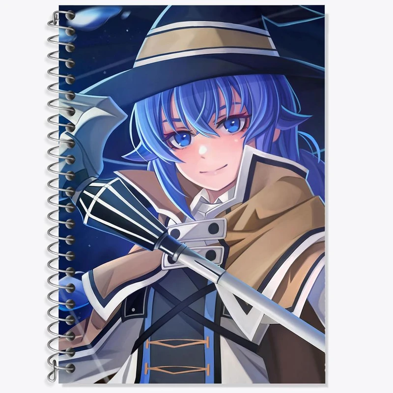 دفتر زبان 50 برگ خندالو مدل سه خط طرح روکسی انیمه موشوکو تنسی کد 24060