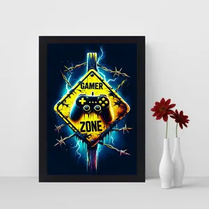 تابلو نوری گیم دکور طرح گیم پد مدل Gamer Zone