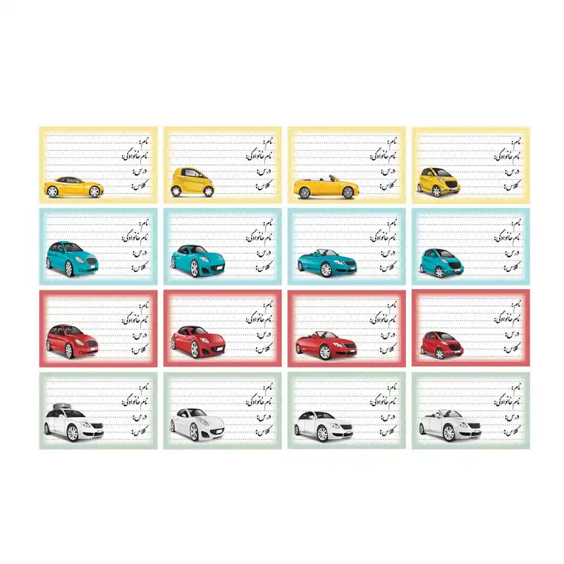 برچسب مدل نام طرح ماشین