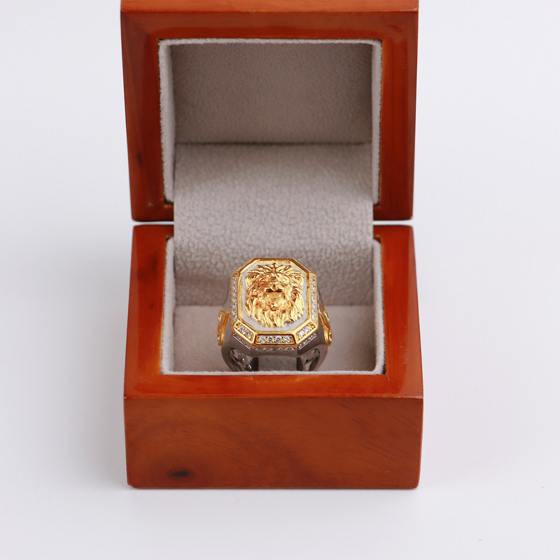 انگشتر نقره مردانه جی تی ای مدل شیر 75