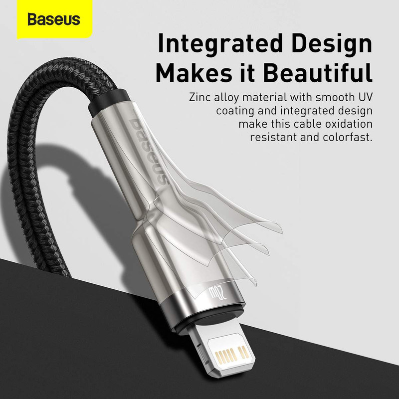 کابل تبدیل USB-C به لایتنینگ باسئوس مدل CATLJK-A01 طول 1 متر