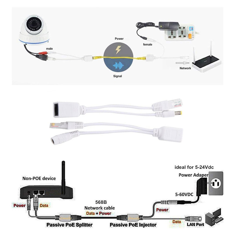 آداپتور POE مدل RJ45 بسته 8 عددی