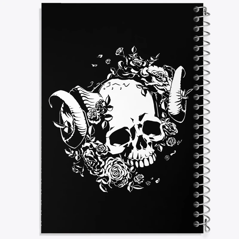 دفتر مشق 100 برگ خندالو طرح اسکلت (Skeleton) کد F992