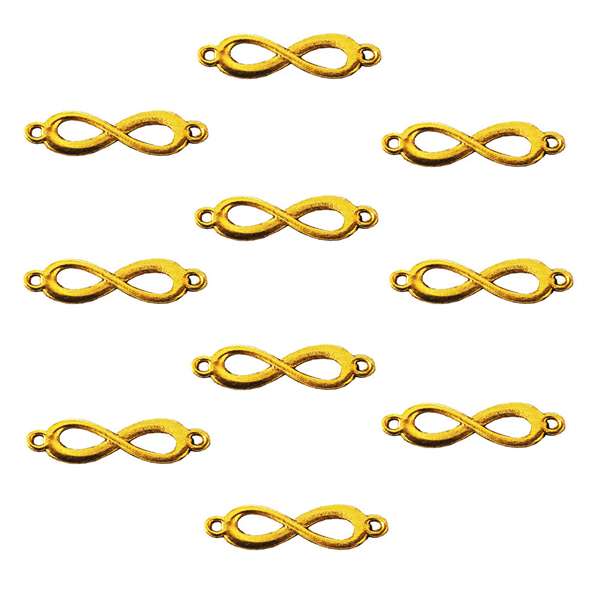 آویز دستبند طرح بی نهایت کد 287  بسته 10 عددی