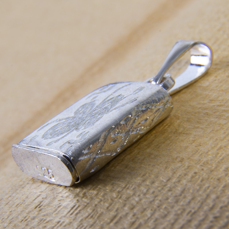 آویز گردنبند نقره بازرگانی میلادی مدل کیفی کد PKD_020