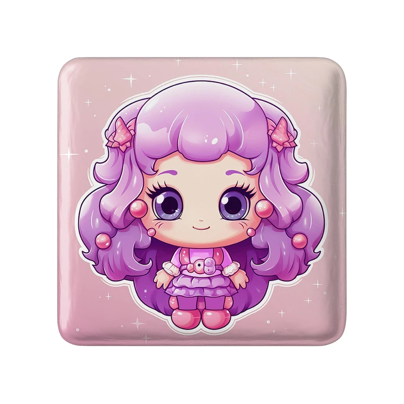 مگنت خندالو طرح دخترانه (Girlish) مدل مربعی کد 36902