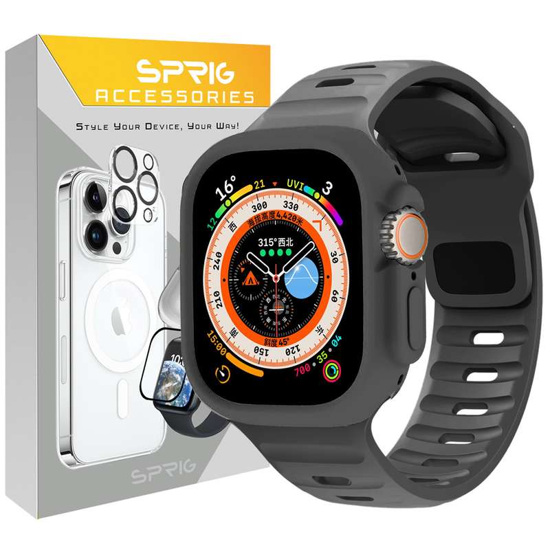 بند اسپریگ مدل Spig Protection مناسب برای اپل واچ Ultra / Ultra 2 49mm به همراه کاور بند اسپریگ مدل Spig Protection مناسب برای اپل واچ Ultra / Ultra 2 49mm به همراه کاور