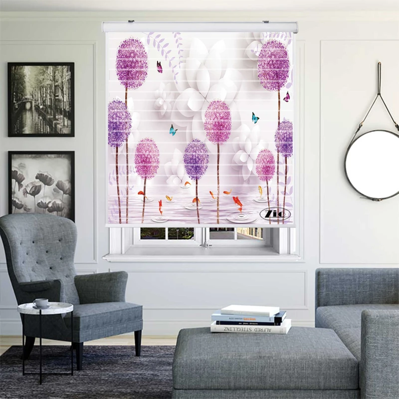 پرده زبرا مدل 3D1019 سایز 150x150 سانتی متر