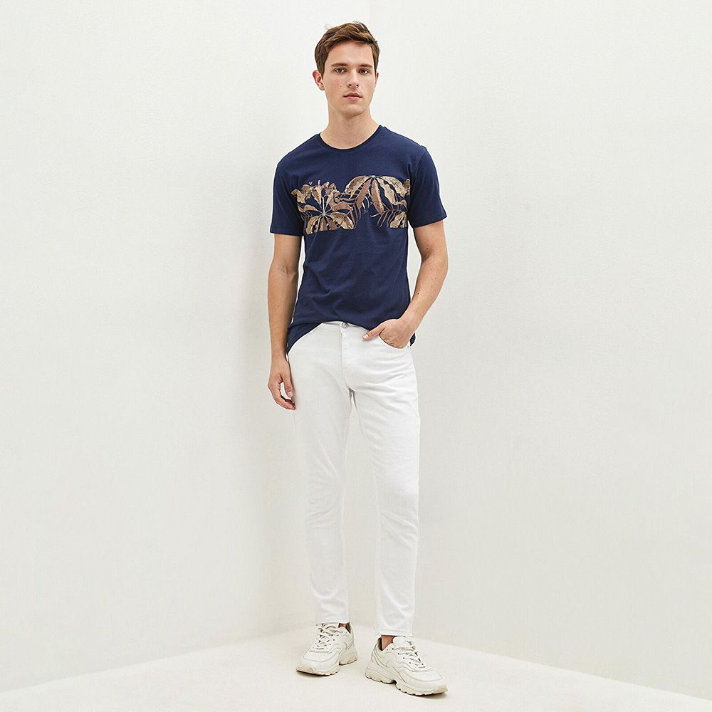 تی شرت آستین کوتاه مردانه ال سی وایکیکی مدل LCW40 -  - 4