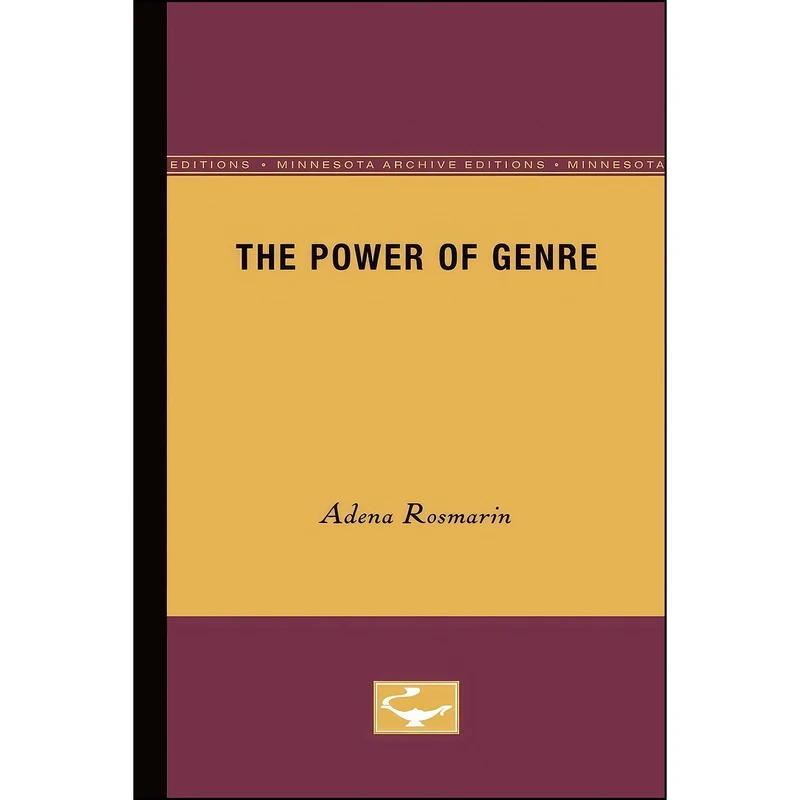 کتاب The Power of Genre اثر Adena Rosmarin انتشارات Univ Of Minnesota Press