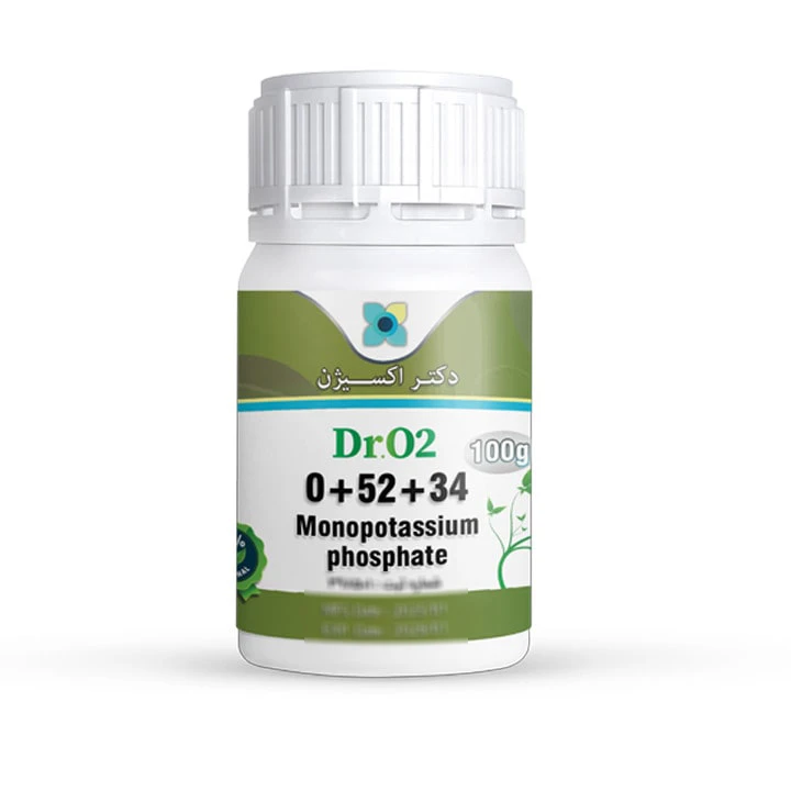 کود مونو پتاسیم فسفات 34-52-0 NPK دکتر اکسیژن مدل قوطی وزن 100 گرم