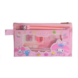 بسته لوازم تحریر مدل ملودی و گروه سانریو مجموعه 9 عددی