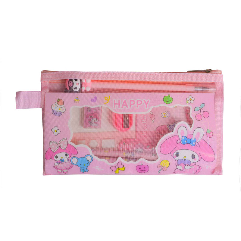 بسته لوازم تحریر مدل ملودی و گروه سانریو مجموعه 9 عددی