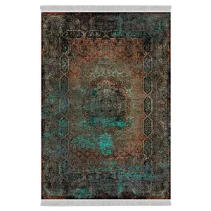 فرش پارچه‌ای دفه مدل فرشینه طرح مدرن کد 442