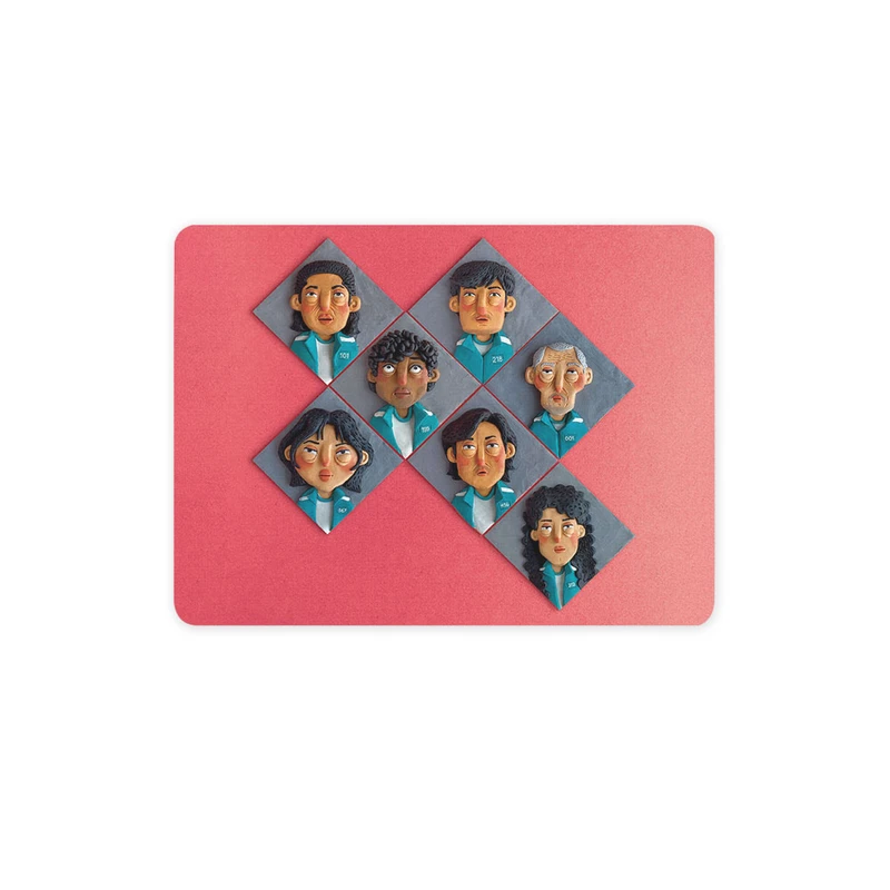 ماوس پد ترمه طراحان ایده مدل سریال اسکویید گیم کد cfp3095