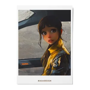 کارت پستال ماسا دیزاین طرح دختر مدل ZOD081