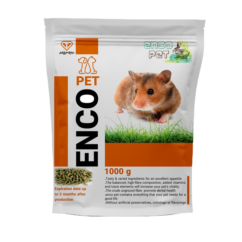 غذای همستر انکوپت مدل enco hamster وزن 1000 گرم