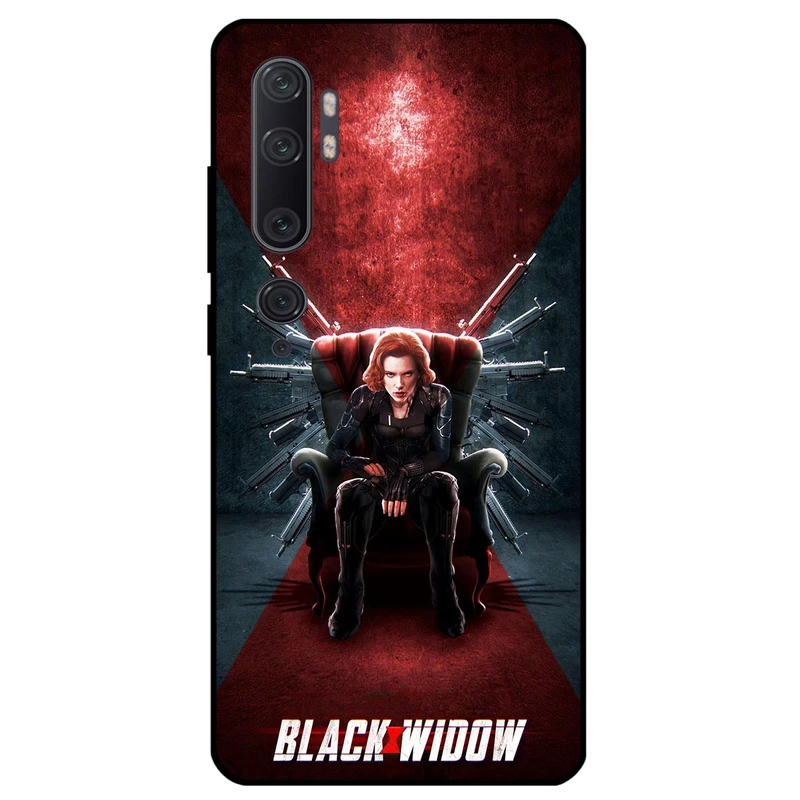 کاور مگافون طرح بیوه سیاه مدل 5423 مناسب برای گوشی موبایل شیائومی Mi Note 10 / 10 Pro