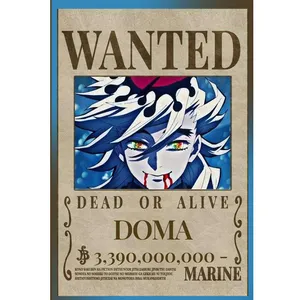 پوستر مدل تحت تعقیب دوما Doma طرح انیمه شیطان کش demon slayer کد 701