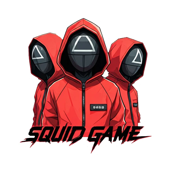 استیکر پارچه و لباس پاد آفرین طرح اسکویید گیم کد 415