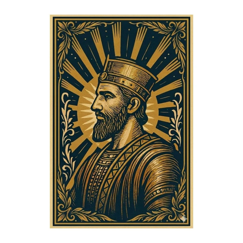 استیکر پارچه و لباس پاد آفرین مدل کوروش کبیر کد 3713