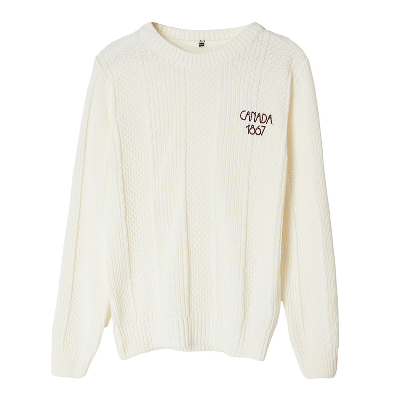 پلیور یقه گرد مردانه مدل 837836407 طرح ترندیول