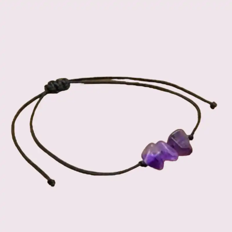 دستبند زنانه مدل آمیتیست کد 1444