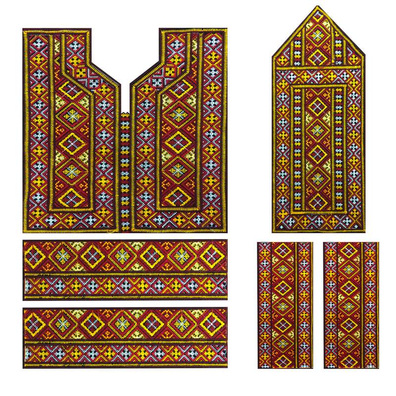 پارچه سوزن دوزی طرح پریوار 1 مجموعه 6 عددی