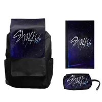 کوله پشتی مدل گروه موسیقی استری کیدز به همراه کلاسور و جامدادی