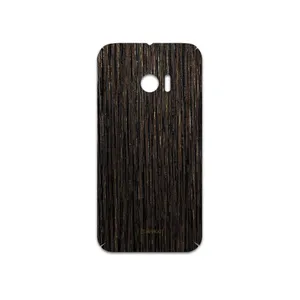 MAHOOT Dark-Gold-Stripes-Wood Cover Sticker for HTC 10