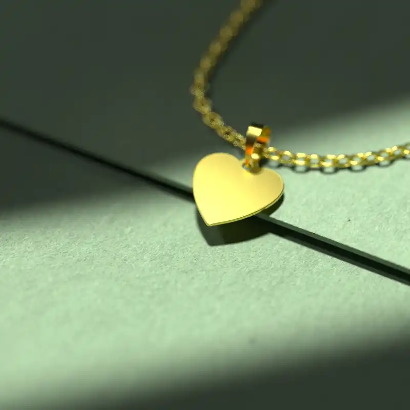 گردنبند طلا 18 عیار زنانه مدوپد مدل قلب کد E1039