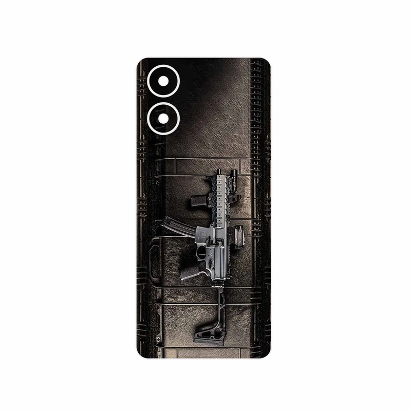 برچسب پوششی ماهوت مدل GUN مناسب برای گوشی موبایل موتورولا Moto G04s