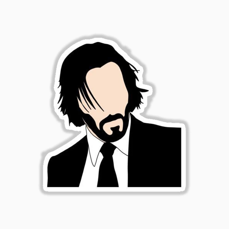 استیکر لپ تاپ و موبایل بووم طرح جان ویک کد mmr7