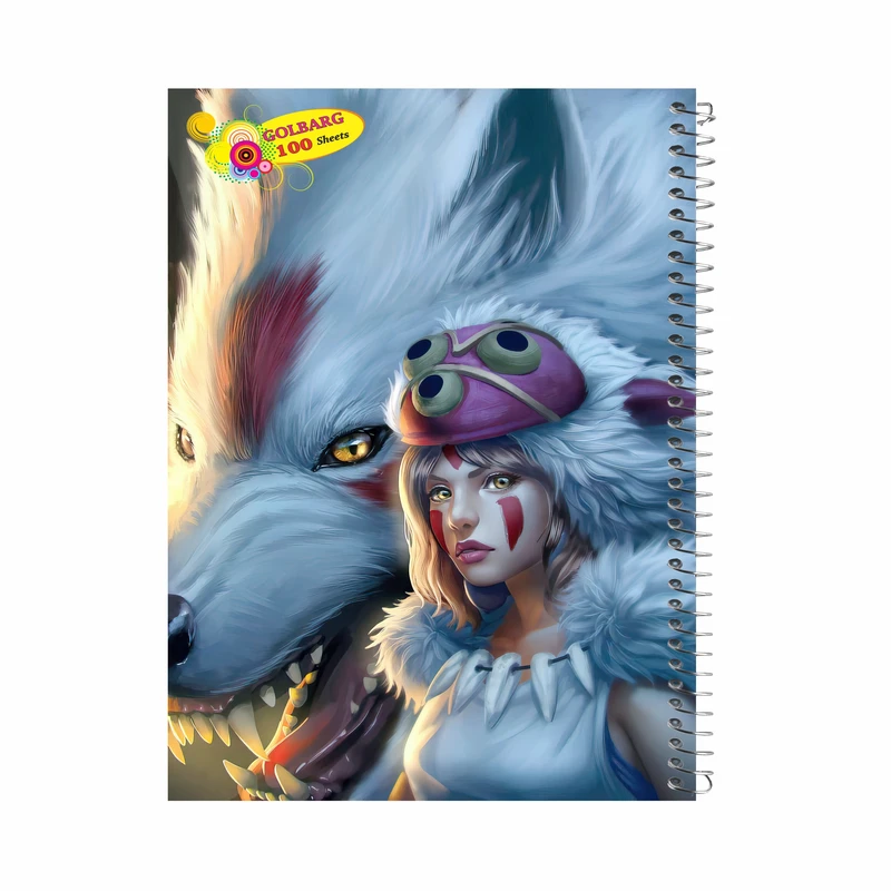 دفتر مشق 100 برگ گلبرگ طرح پرنسس کد 100716