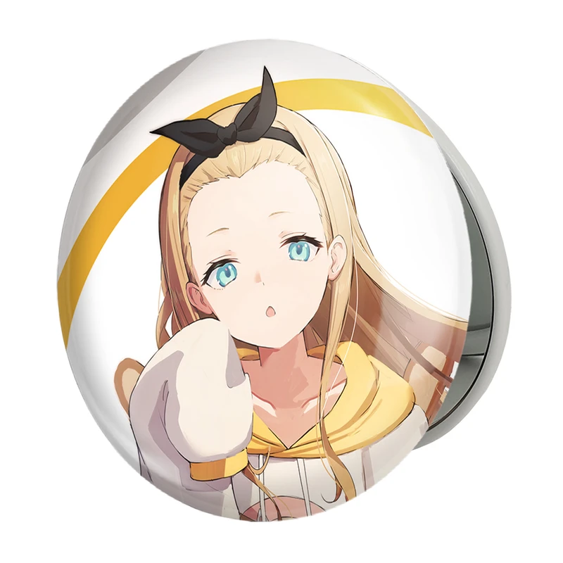 آینه جیبی خندالو طرح کورومی انیمه لیکوریس ریکویل Lycoris Recoil مدل تاشو کد 22972 