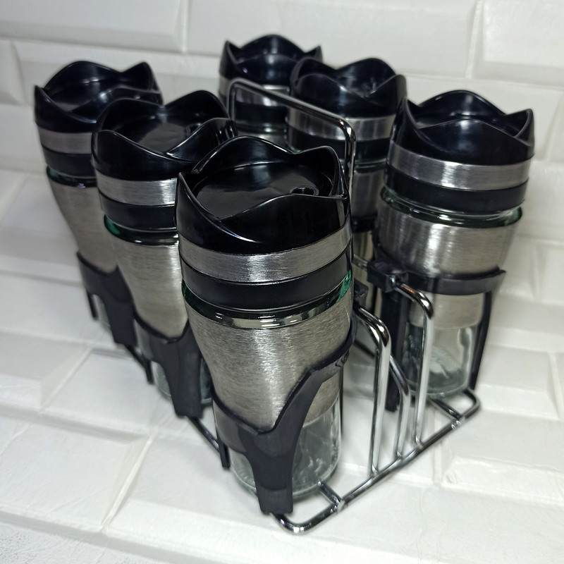 ست جا ادویه 7 پارچه کاپریس مدل فلورا کد 08