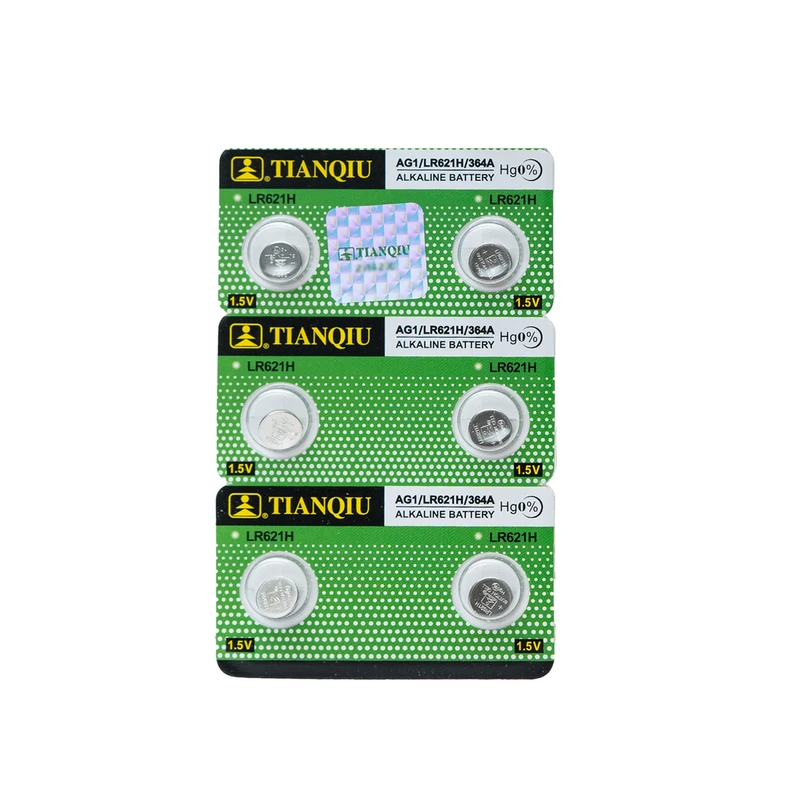 باتری ساعت تیانکیو مدل AG1 – LR 621 H - Original  بسته شش عددی