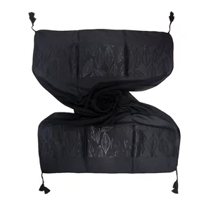 شال زنانه مدل ژاکارد منگوله دار