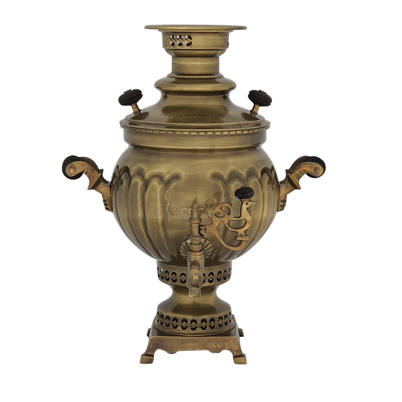 سماور زغالی عبدی مدل صدف گنجایش 5 لیتر