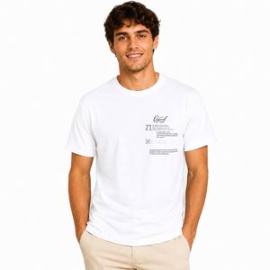 تیشرت آستین کوتاه مردانه هرمانو طرح حروف مدل Z1 کد 24174