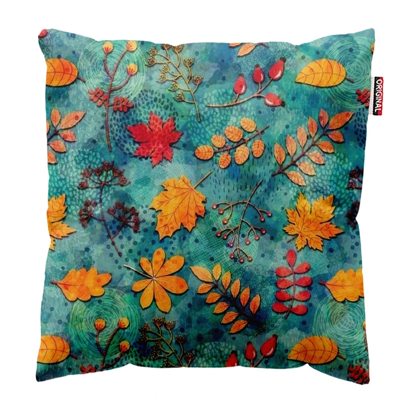 کوسن پاد آفرین طرح گل کد 1467 سایز 30*30 سانتی متر