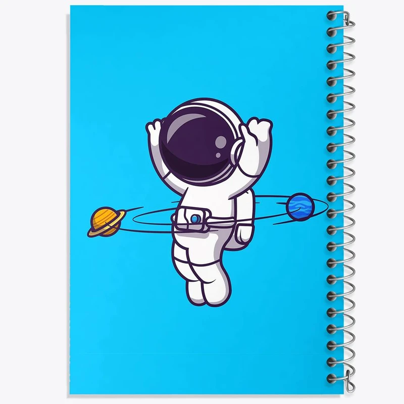 دفتر لیست خرید 50 برگ خندالو طرح فضانورد کد 25088