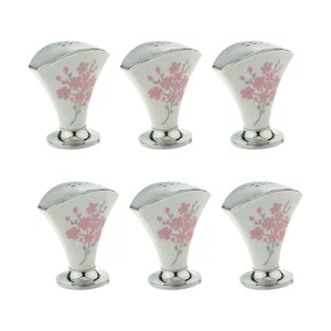 نمکدان طرح گل مدل صدف کد 03 بسته 6 عددی