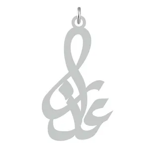 آویز گردنبند نقره کرابو طرح عذرا مدل Kn2-787