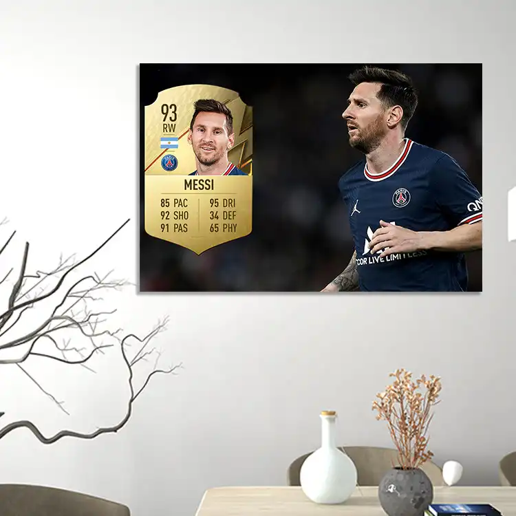 تابلو شاسی آتریسا مدل لیونل مسی طرح فوتبال