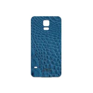 MAHOOT Blue-Crocodile-Leather Cover Sticker for Samsung Galaxy S5