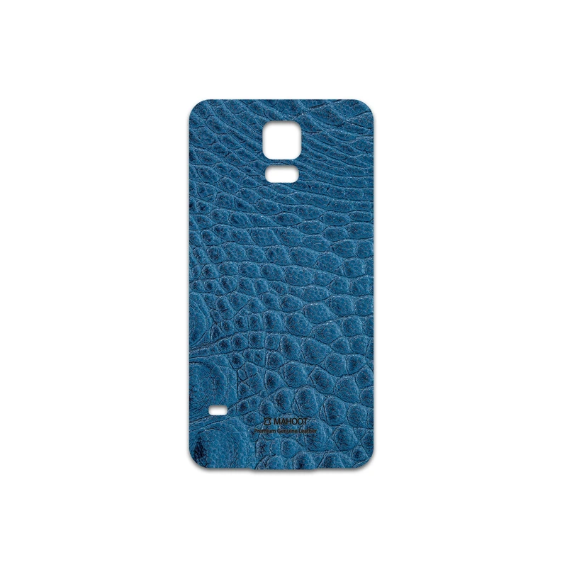 برچسب پوششی ماهوت مدل Blue-Crocodile-Leather مناسب برای گوشی موبایل سامسونگ Galaxy S5